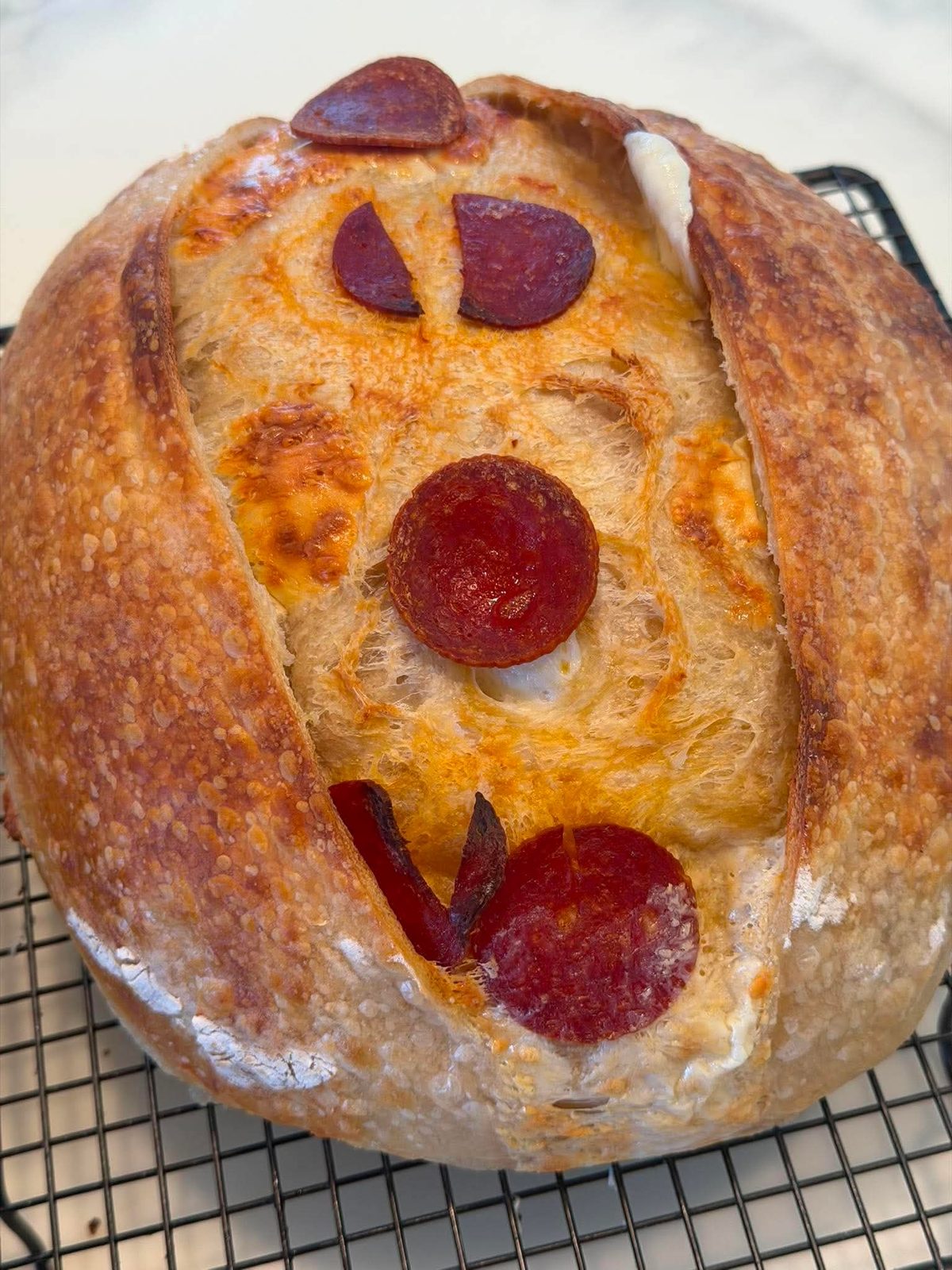 Pepperoni Cheese Sourdough