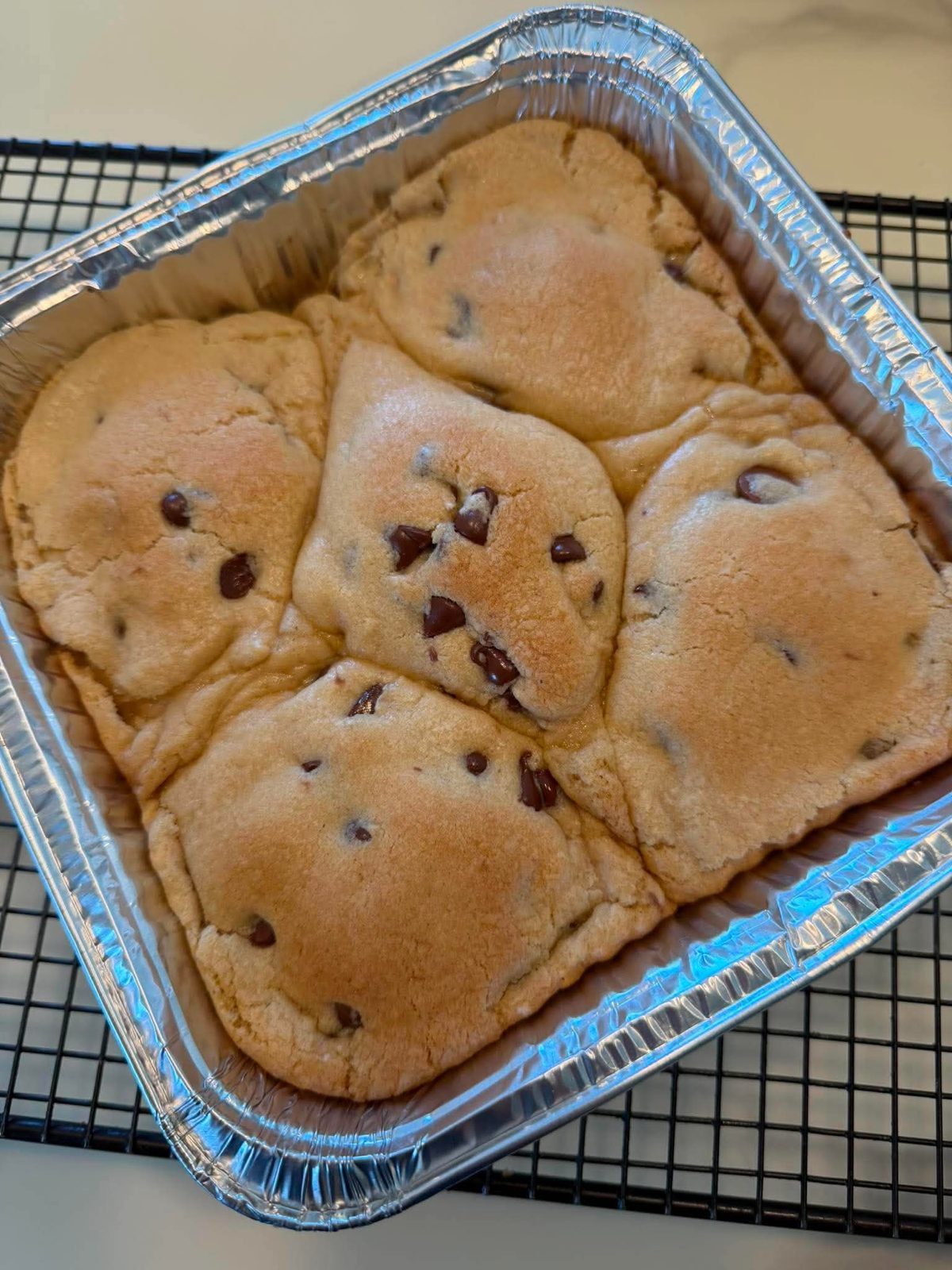 Scoopable Chocolate Chip Nutella Cookie (8x8 pan)